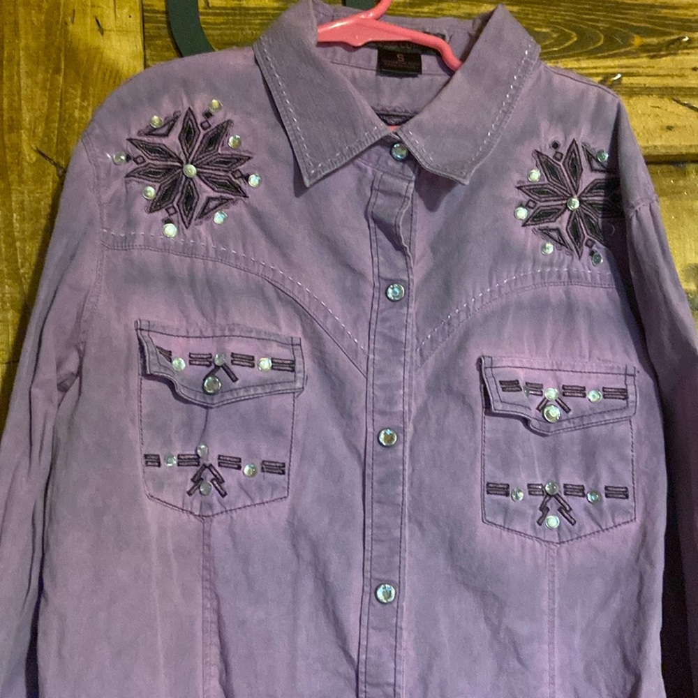 Rock & Roll Cowgirl Girls Snap Shirt